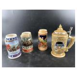 Lot with 4 beer stiens