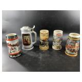Lot with 5 beer stiens