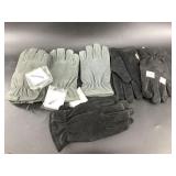 4 Pairs of suede leather Thinsulate work gloves, a