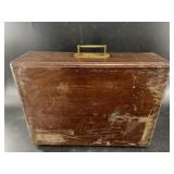 Antique latching wood case