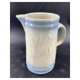 Antique German stoneware salt glaze pitcher with c