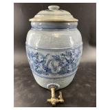 Beautiful antique German salt glaze beverage crock