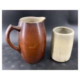 Set of 3 assorted pieces of antique stoneware