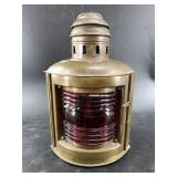 Antique brass port side ship