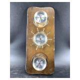 Wall mounted thermometer/barometer/hygrometer unit