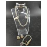 Barkley necklace bracelet and earrings set, new wi