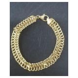 14kt Gold bracelet made in Italy, 6.25 grams total