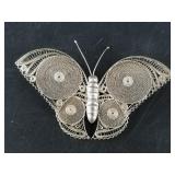 Vintage silver wire brooch, total weight is 12 gra