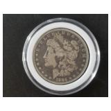 Morgan silver dollar, 1884 O
