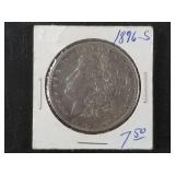Morgan silver dollar, 1896 S