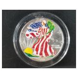 2000 Colorized silver eagle