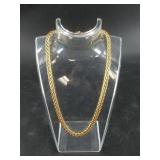 14kt Gold necklace and bracelet set, with very int