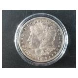 Morgan silver dollar, 1880 S