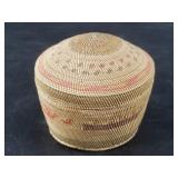 Makah cedar root woven basket incredibly tightly w