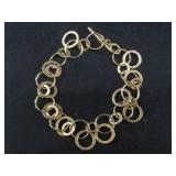 14kt Gold bracelet made in Turkey, total weight is