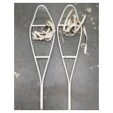 Pair of aluminum snow shoes