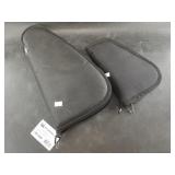 Two soft sided pistol cases