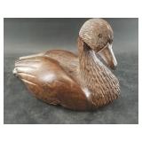 Beautiful large ironwood duck 7.5" tall x 11" long