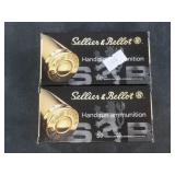 Two 50 round boxes of 9mm  115 grain FMJ NO SHIPPI