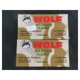 Two 50 round boxes of 9mm  Steel case,  115 grain