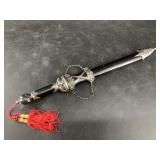 Replica Chinese dagger featuring tradtional red ta