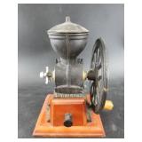 Antique cast iron coffee mill with drawer