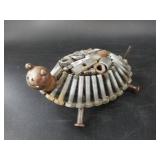 Fabulous hand made wise old turtle figurine, made