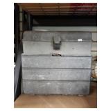 Large tacklebox filled with tackle bins and tackle