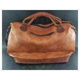 Lovely sturdy leather duffle bag