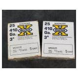 50 Rounds of 410 3" #5 shot shells NO SHIPPING
