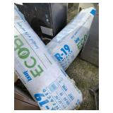 Several unopened batts of fiberglass insulation NO