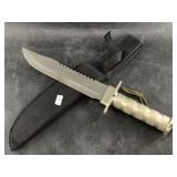 2000 Survival knife, aluminum handle, removeable b