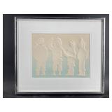Maryann Weiland signed print, frame measures 14" x