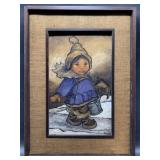 Joan Arend Kickbush original oil on artist board o