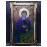 Ayse Gilbert original reverse painted glass, image