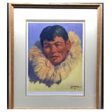 Fred Machetanz signed and numbered print titled "S