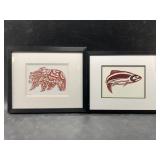Pair of Alaskan prints by two different artists