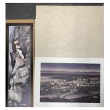 Signed and numbered Byron Birdsall print "City of