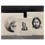 3 Bill C Ray signed and numbered prints
