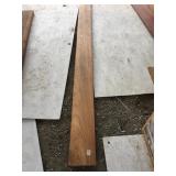 Teak plank 97" x 7" x 1"