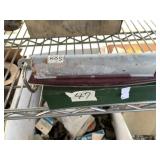 Lot with a fishing weight, horseshoe nails, small