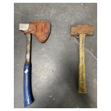 Lot of 2: Estwing camp ax and a fiberglass handle