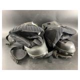 Pair of Overshoe ice cleats with store tags attach
