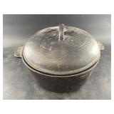 Renfro ware lidded cast iron dutch oven