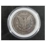 1891 Carson City Morgan silver dollar, cleaned