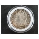Morgan Silver dollar:  1904 O  nice toning