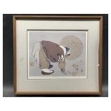 Matted and framed art. See photos for measurements