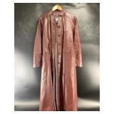 Suburban Heritage red leather coat size 16, in ver