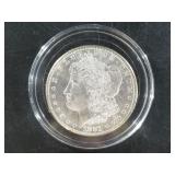 Morgan Silver dollar:  1881 S low mint state, rim