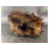 Reddish wolf fur hand warmer in fair condition, hi